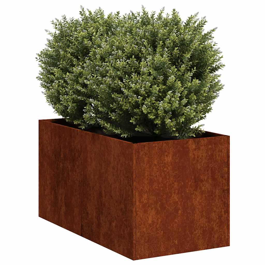 vidaXL Planter Rusty 40x80x40 cm Weathering Steel