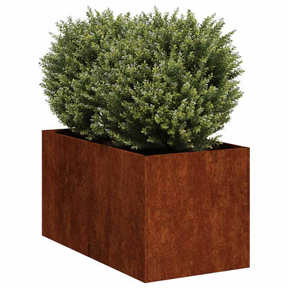 vidaXL Planter Rusty 40x80x40 cm Weathering Steel