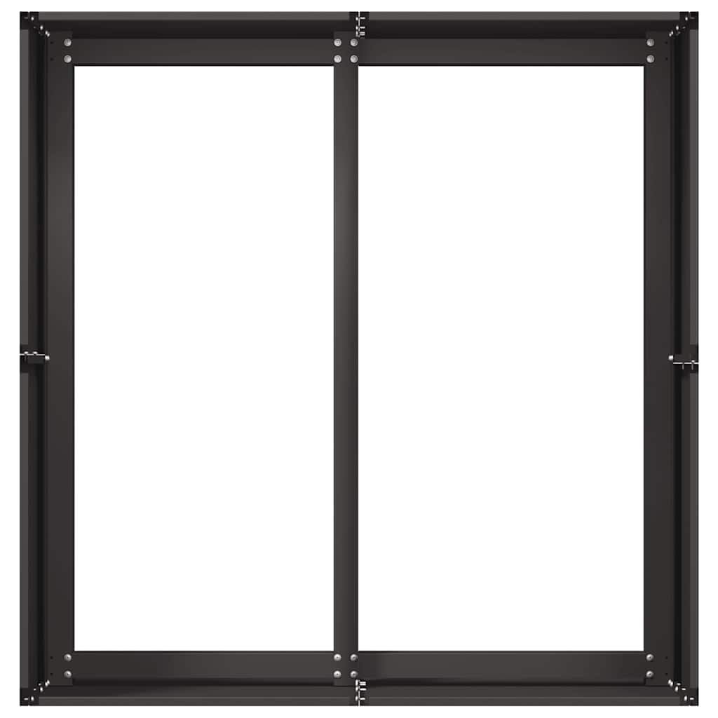 vidaXL Planter Black 80x80x40 cm Cold-rolled Steel