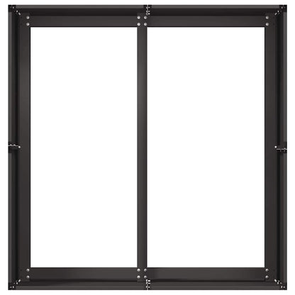 vidaXL Planter Black 80x80x40 cm Cold-rolled Steel