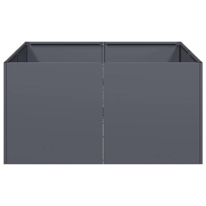 vidaXL Planter Anthracite 80x80x40 cm Cold-rolled Steel