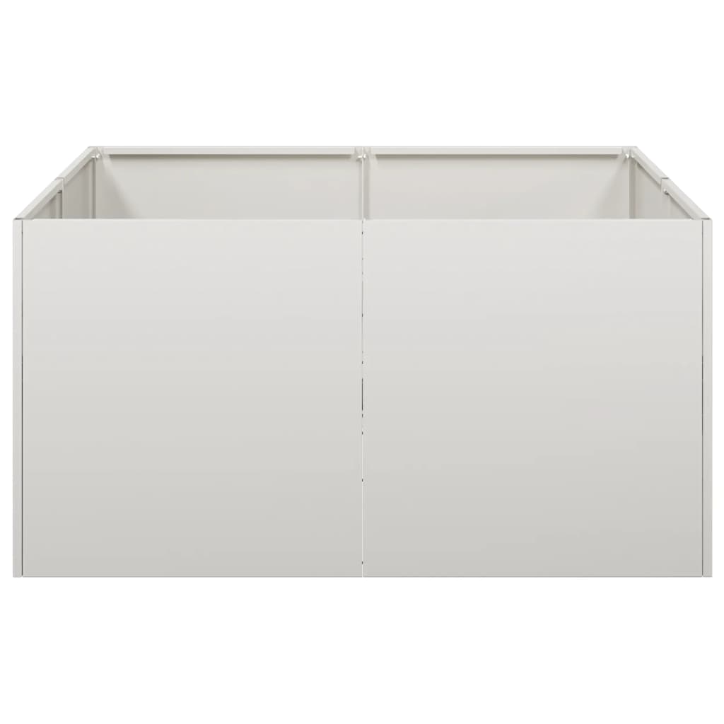 vidaXL Planter 80x80x40 cm Stainless Steel