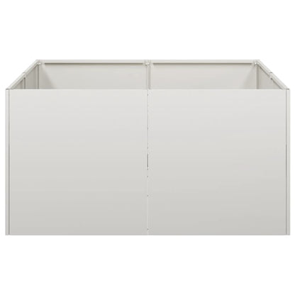 vidaXL Planter 80x80x40 cm Stainless Steel