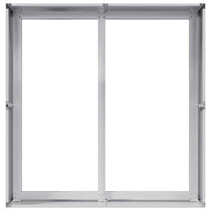 vidaXL Planter 80x80x40 cm Galvanised Steel