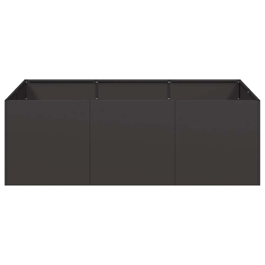 vidaXL Planter Black 120x80x40 cm Steel