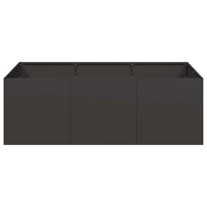 vidaXL Planter Black 120x80x40 cm Steel