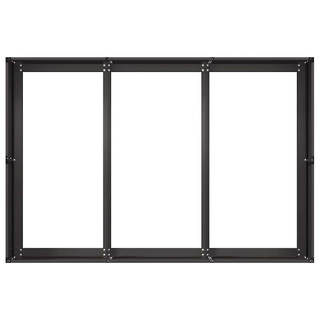vidaXL Planter Black 120x80x40 cm Steel