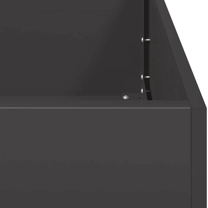 vidaXL Planter Black 120x80x40 cm Steel