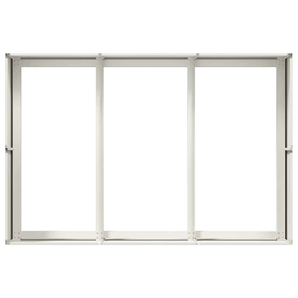 vidaXL Planter White 120x80x40 cm Steel