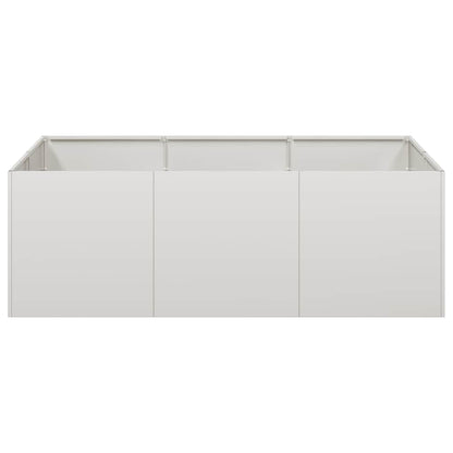 vidaXL Planter 120x80x40 cm Stainless Steel