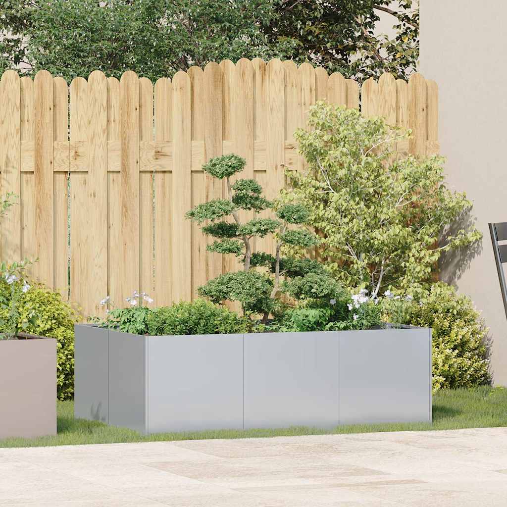 vidaXL Planter 120x80x40 cm Galvanised Steel