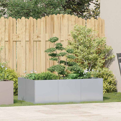 vidaXL Planter 120x80x40 cm Galvanised Steel
