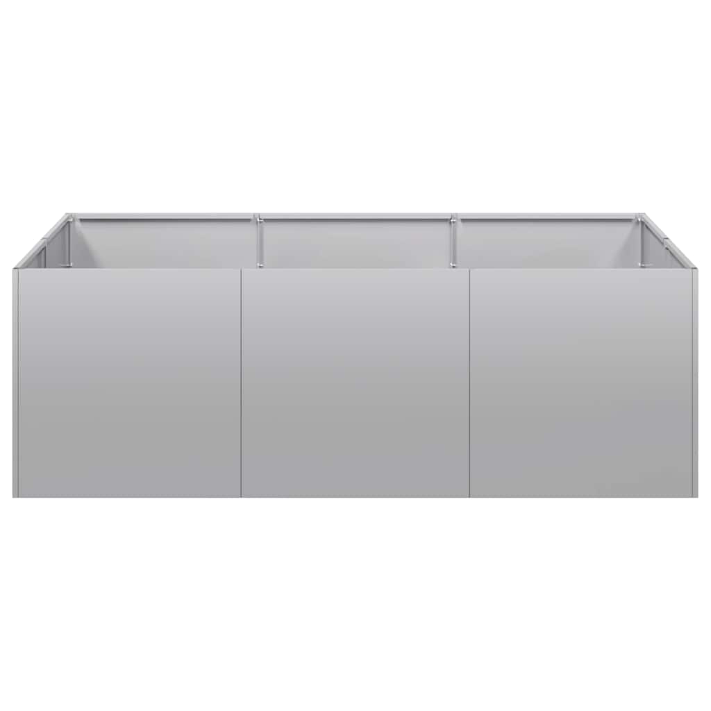 vidaXL Planter 120x80x40 cm Galvanised Steel