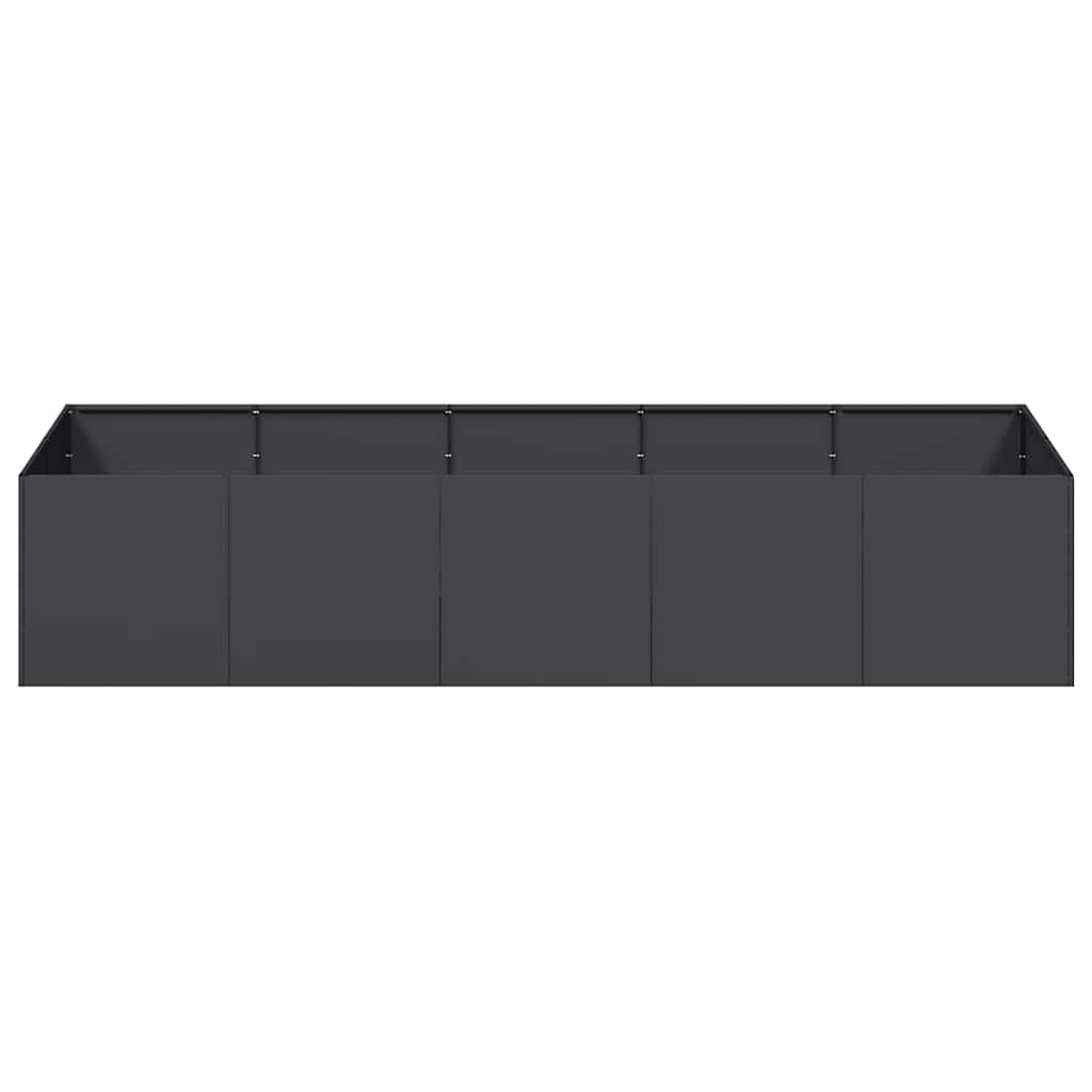 vidaXL Planter Black 200x80x40 cm Steel