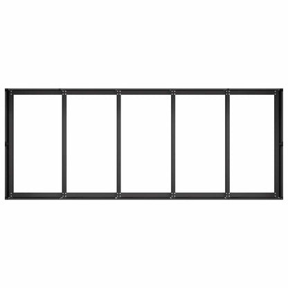 vidaXL Planter Black 200x80x40 cm Steel