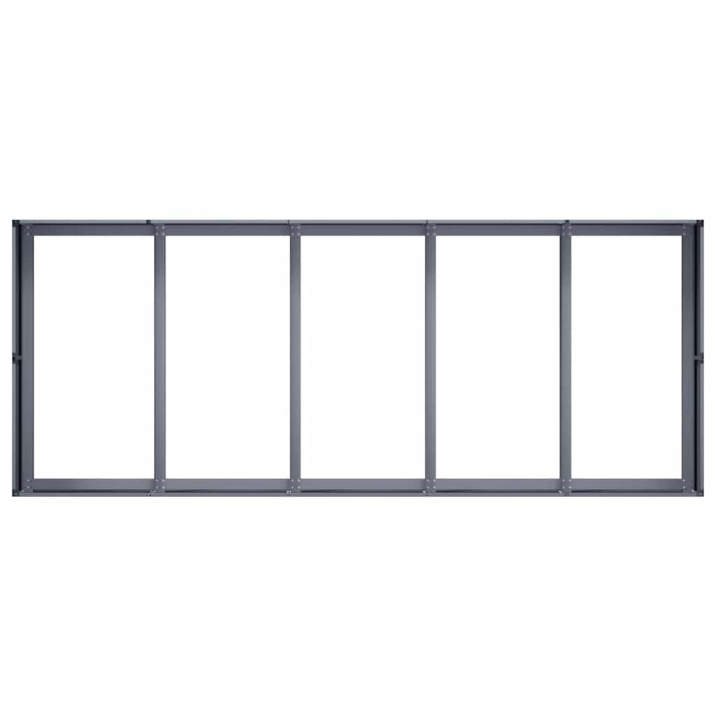 vidaXL Planter Anthracite 200x80x40 cm Steel