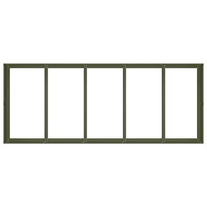 vidaXL Planter Olive Green 200x80x40 cm Steel
