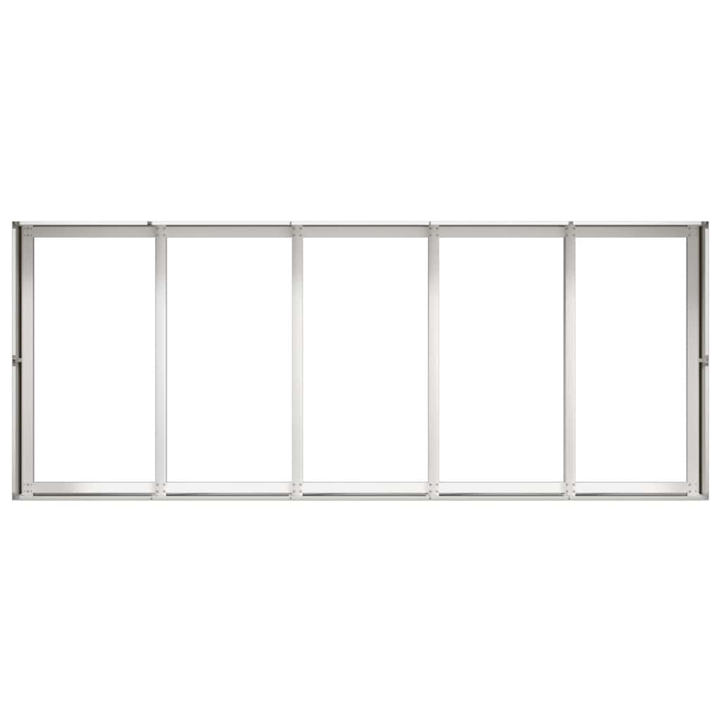 vidaXL Planter 200x80x40 cm Stainless Steel