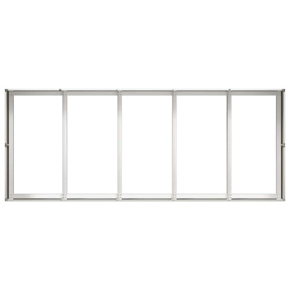 vidaXL Planter 200x80x40 cm Stainless Steel