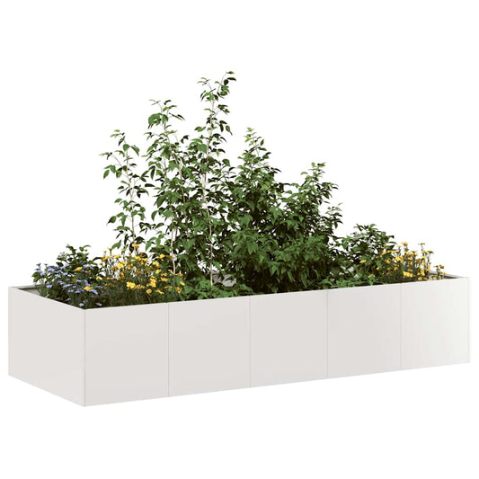 vidaXL Planter 200x80x40 cm Stainless Steel