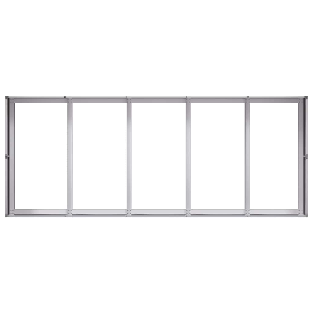 vidaXL Planter 200x80x40 cm Galvanised Steel