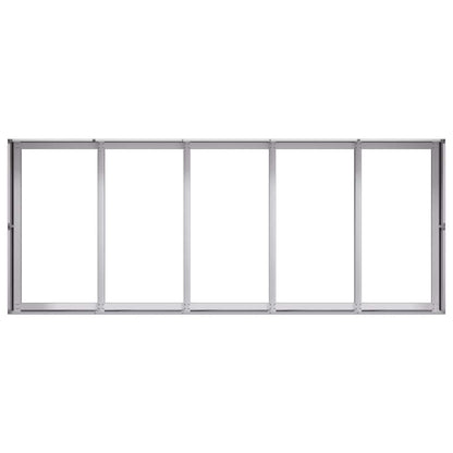 vidaXL Planter 200x80x40 cm Galvanised Steel
