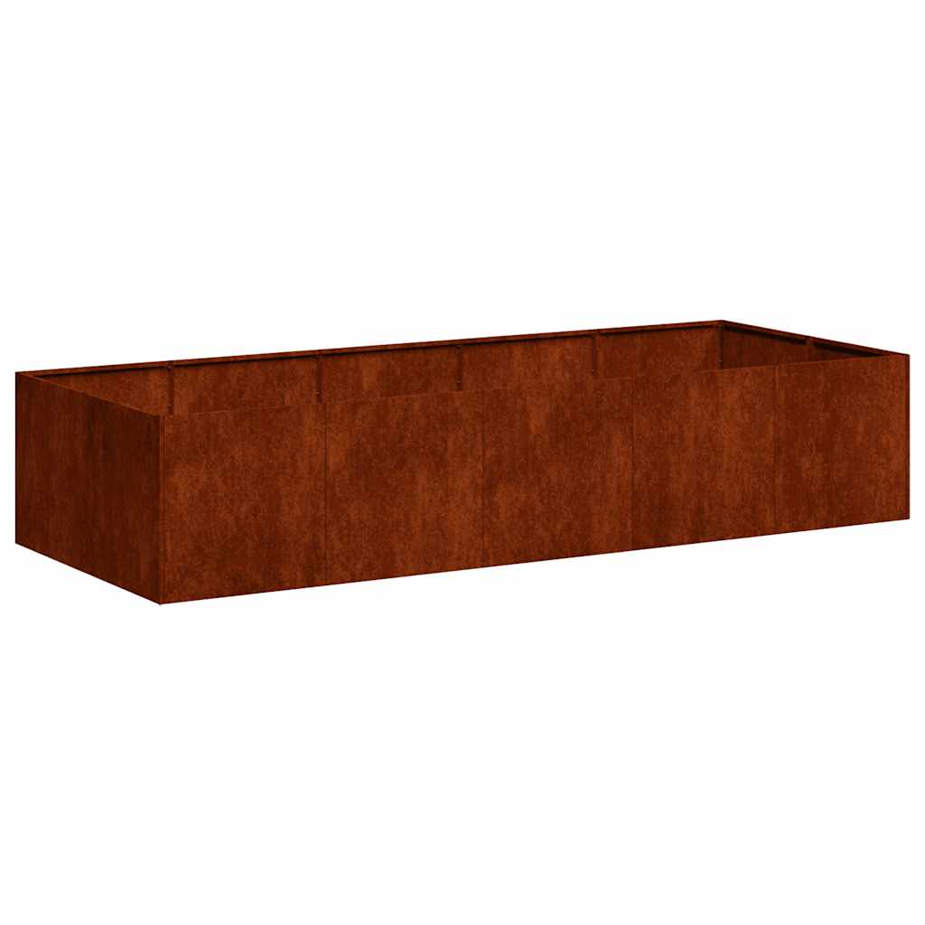 vidaXL Planter Rusty 200x80x40 cm Weathering Steel