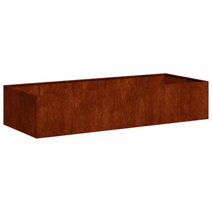 vidaXL Planter Rusty 200x80x40 cm Weathering Steel