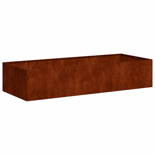vidaXL Planter Rusty 200x80x40 cm Weathering Steel