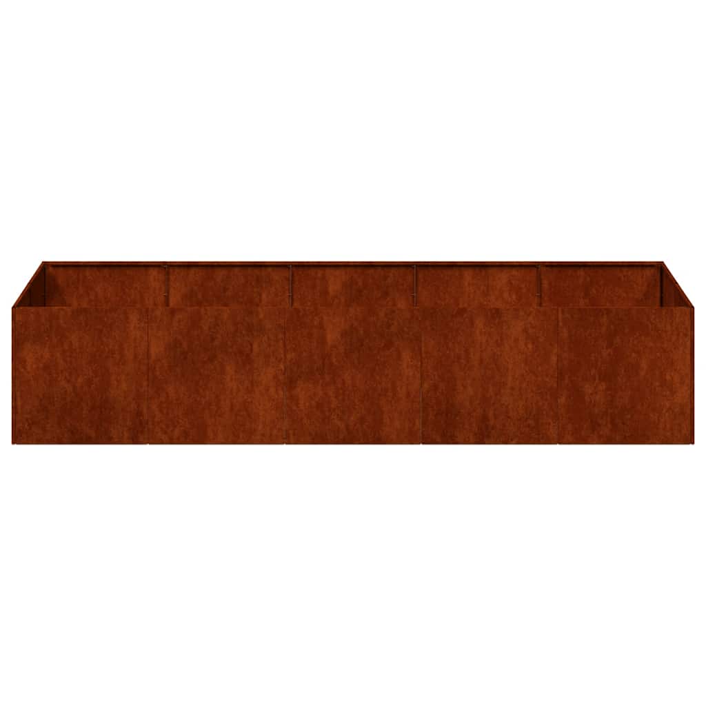 vidaXL Planter Rusty 200x80x40 cm Weathering Steel