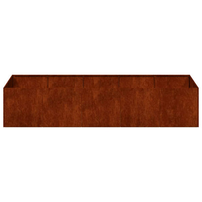 vidaXL Planter Rusty 200x80x40 cm Weathering Steel