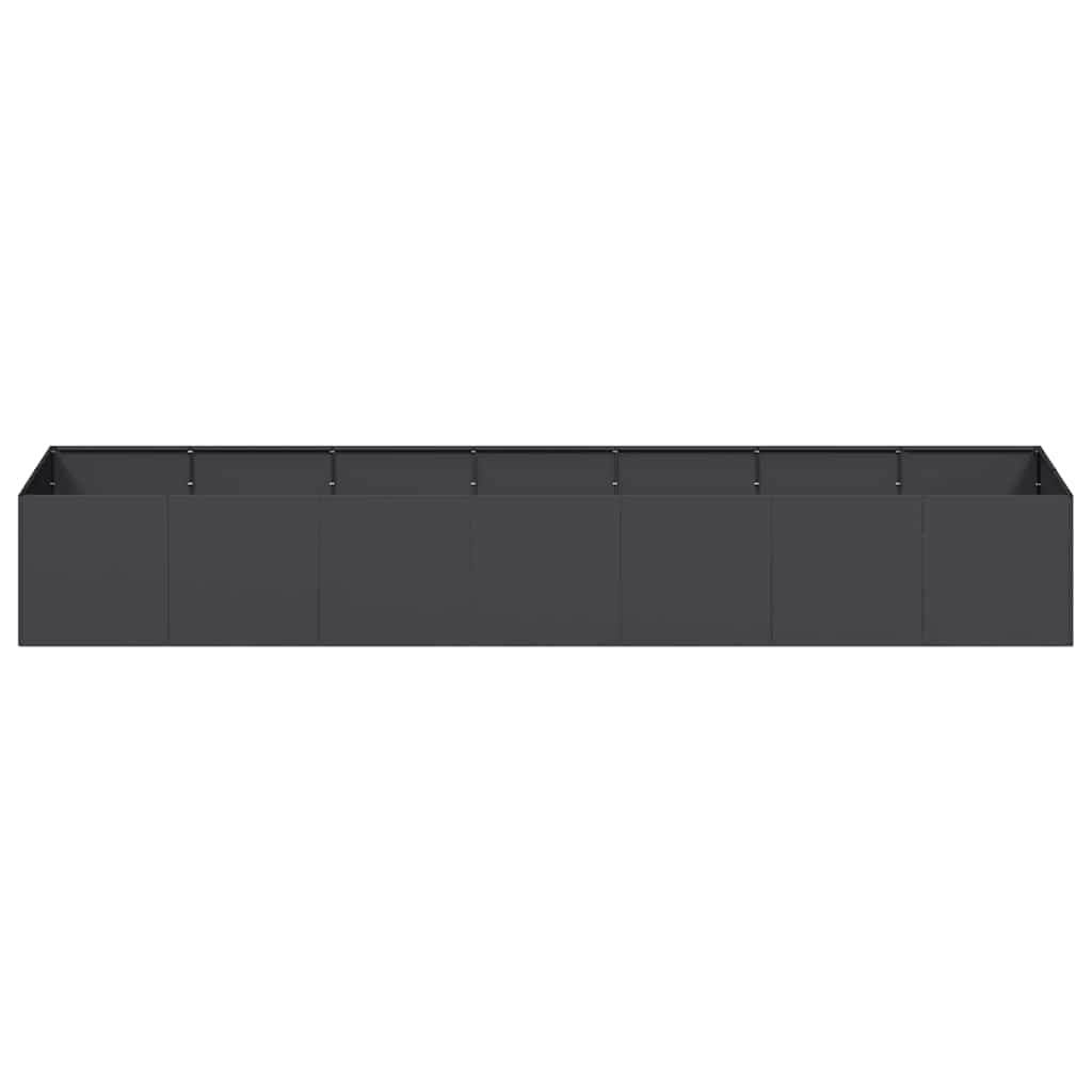 vidaXL Planter Black 280x80x40 cm Steel