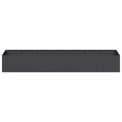 vidaXL Planter Black 280x80x40 cm Steel