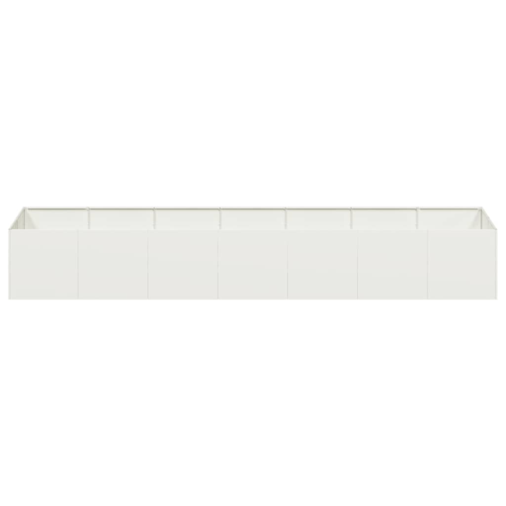 vidaXL Planter White 280x80x40 cm Steel