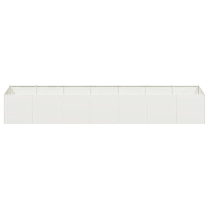 vidaXL Planter White 280x80x40 cm Steel