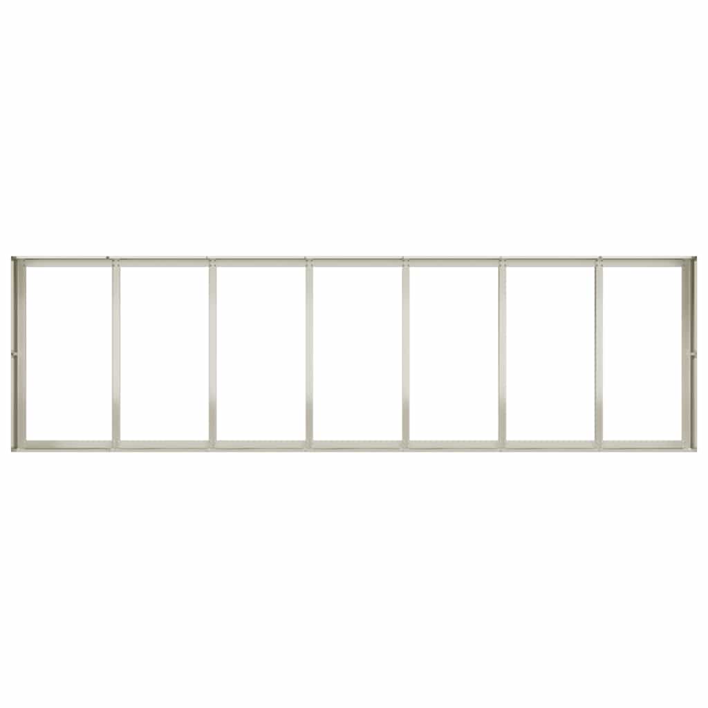 vidaXL Planter White 280x80x40 cm Steel