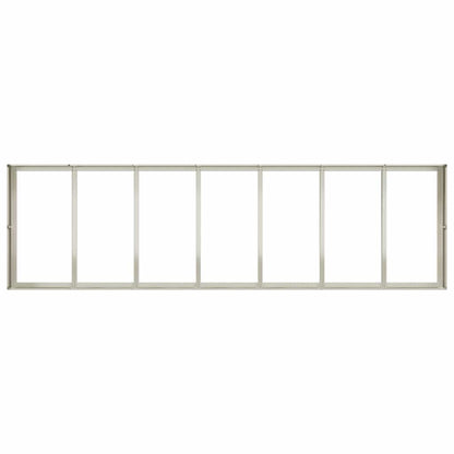 vidaXL Planter White 280x80x40 cm Steel
