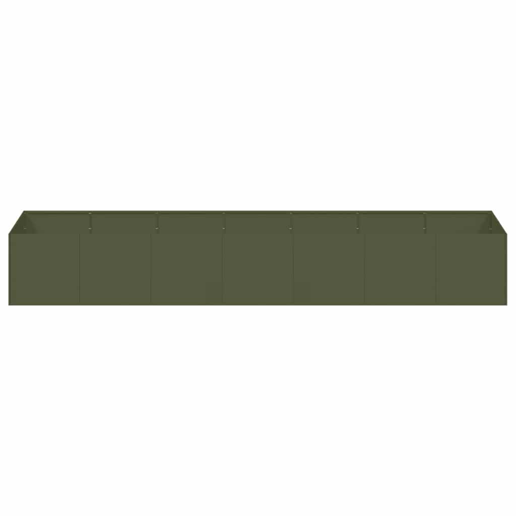vidaXL Planter Olive Green 280x80x40 cm Steel