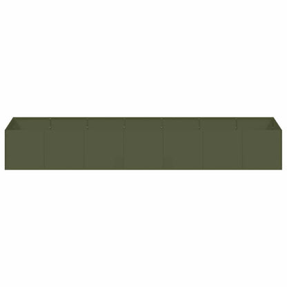vidaXL Planter Olive Green 280x80x40 cm Steel