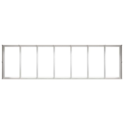 vidaXL Planter 280x80x40 cm Stainless Steel