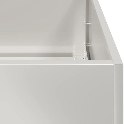 vidaXL Planter 280x80x40 cm Stainless Steel