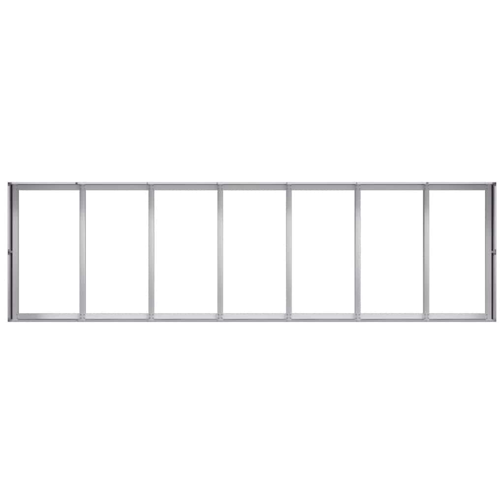 vidaXL Planter 280x80x40 cm Galvanised Steel