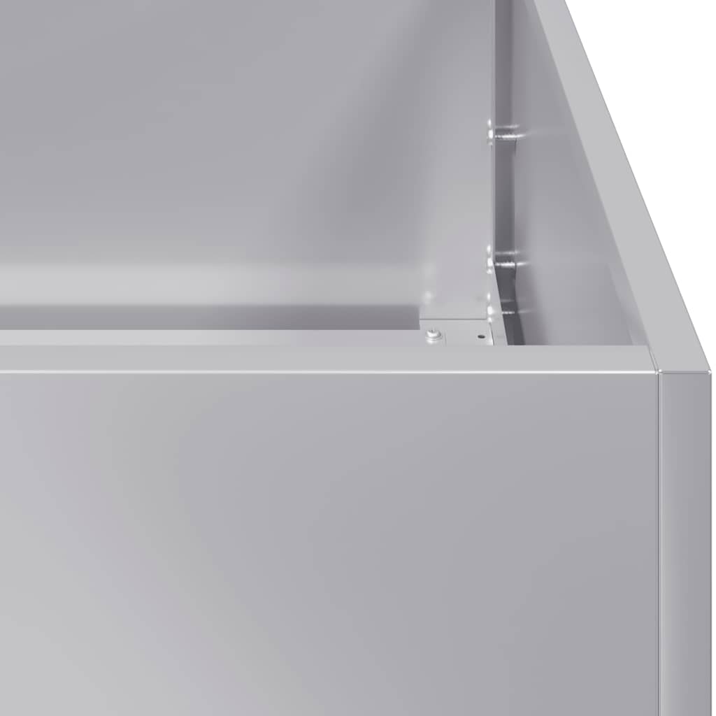 vidaXL Planter 280x80x40 cm Galvanised Steel