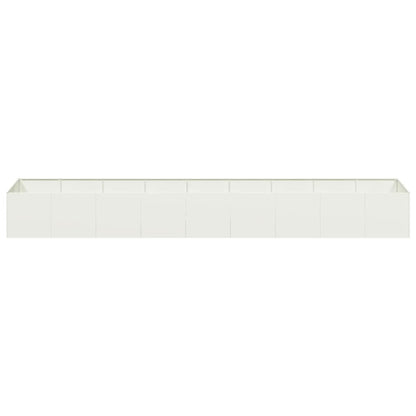 vidaXL Planter White 360x80x40 cm Steel