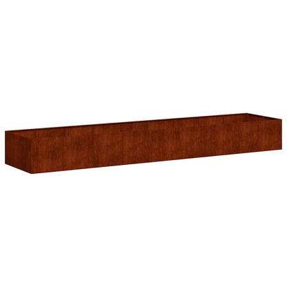 vidaXL Planter Rusty 360x80x40 cm Weathering Steel