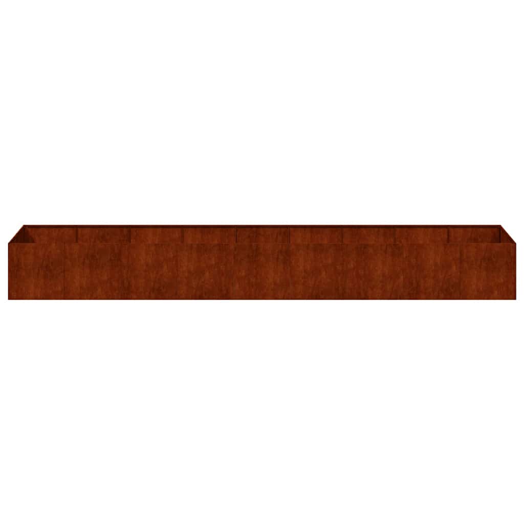 vidaXL Planter Rusty 360x80x40 cm Weathering Steel