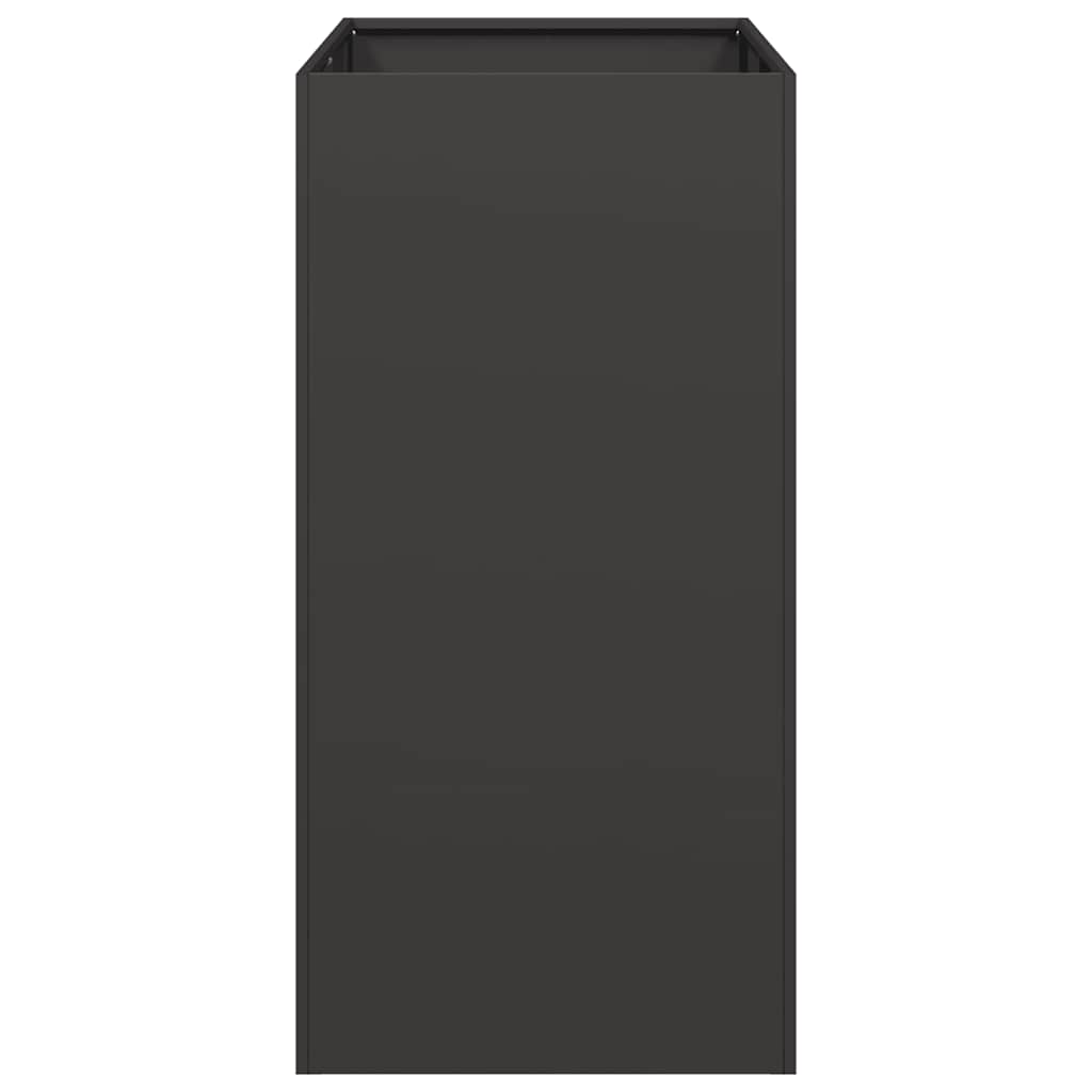 vidaXL Planter Black 40x80x80 cm Steel