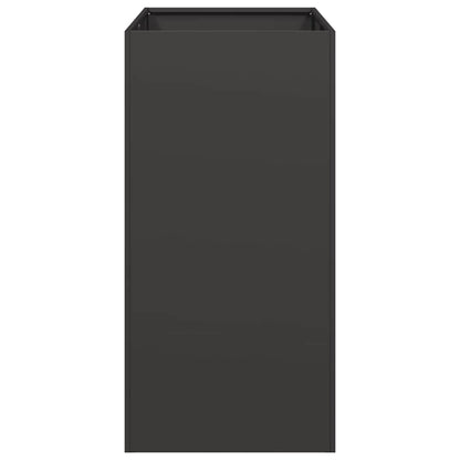 vidaXL Planter Black 40x80x80 cm Steel