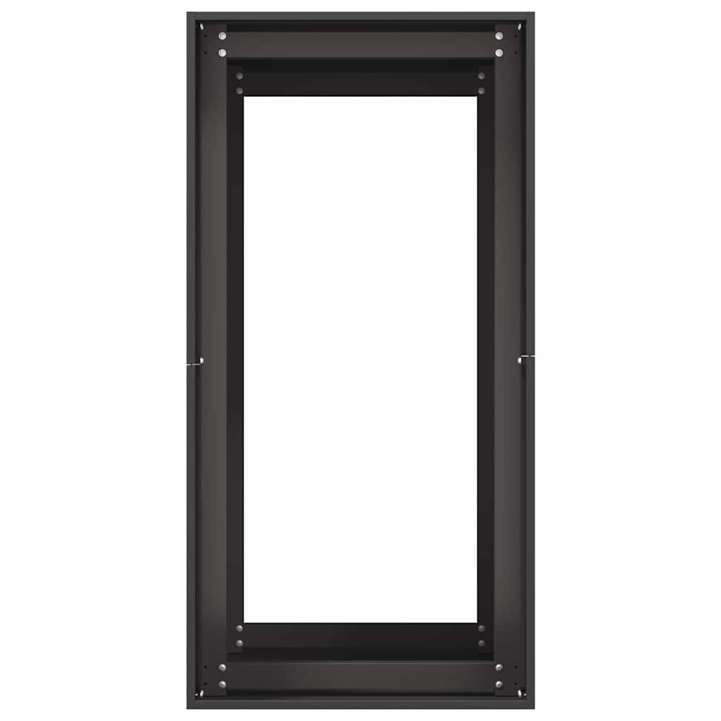 vidaXL Planter Black 40x80x80 cm Steel