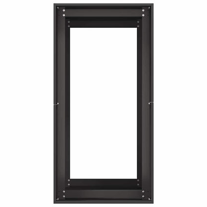 vidaXL Planter Black 40x80x80 cm Steel